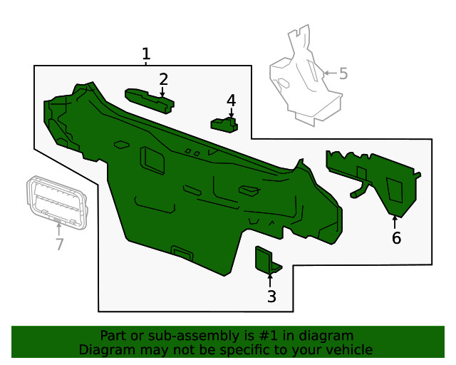 Genuine GM Rear End Panel 42763626
