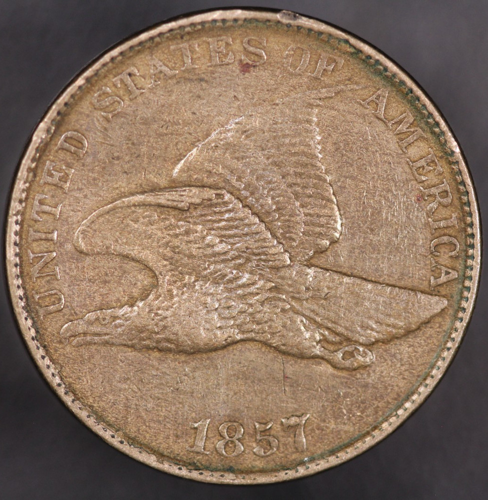 1857 FLYING EAGLE FROM AN OLD COLLECTION -LOT 9724