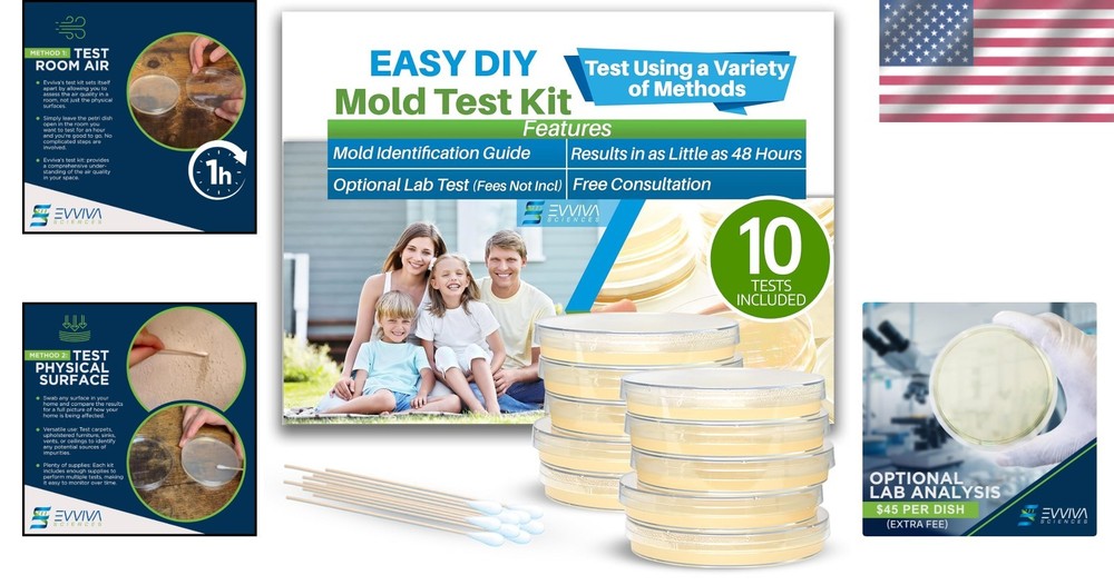 Indoor Mold Kit: 10 Easy Detection Tests + Comprehensive Information Guide