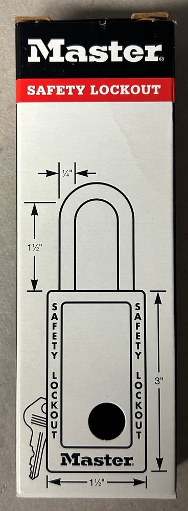 Master Lock No. 411 Safety Lockout Padlock