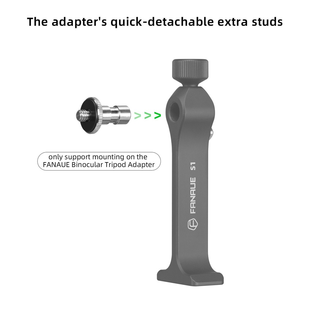 FANAUE Binocular Tripod Adapter Quick Release Stud Detachable Mount Accessories