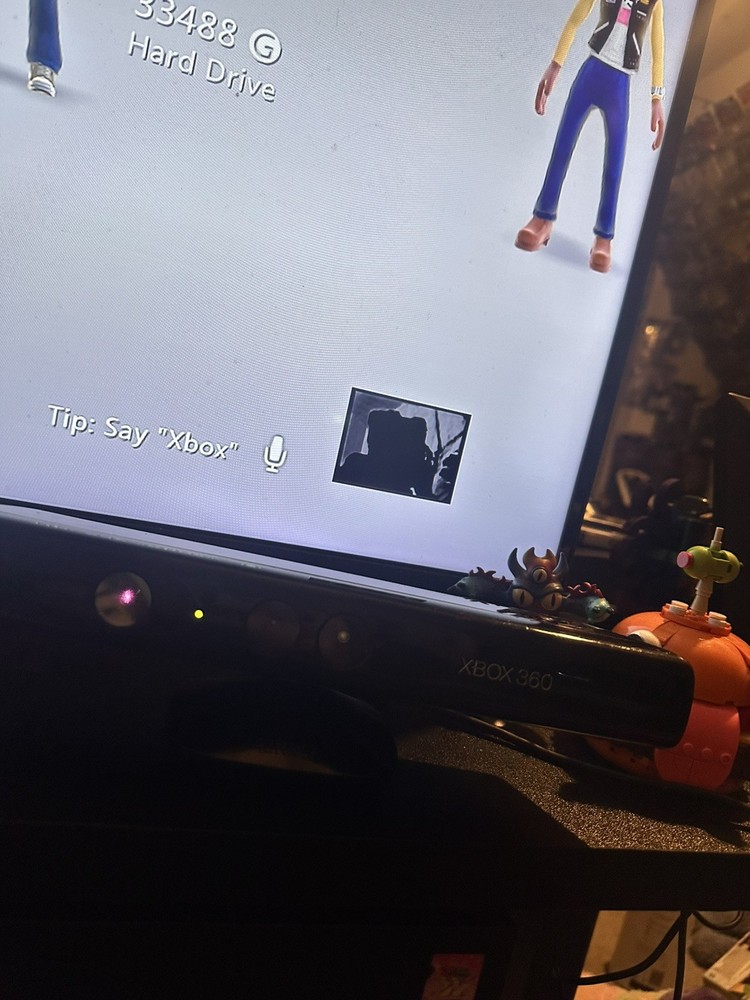 Microsoft Xbox 360 Kinect Motion Sensor Camera Black, Wired TESTED