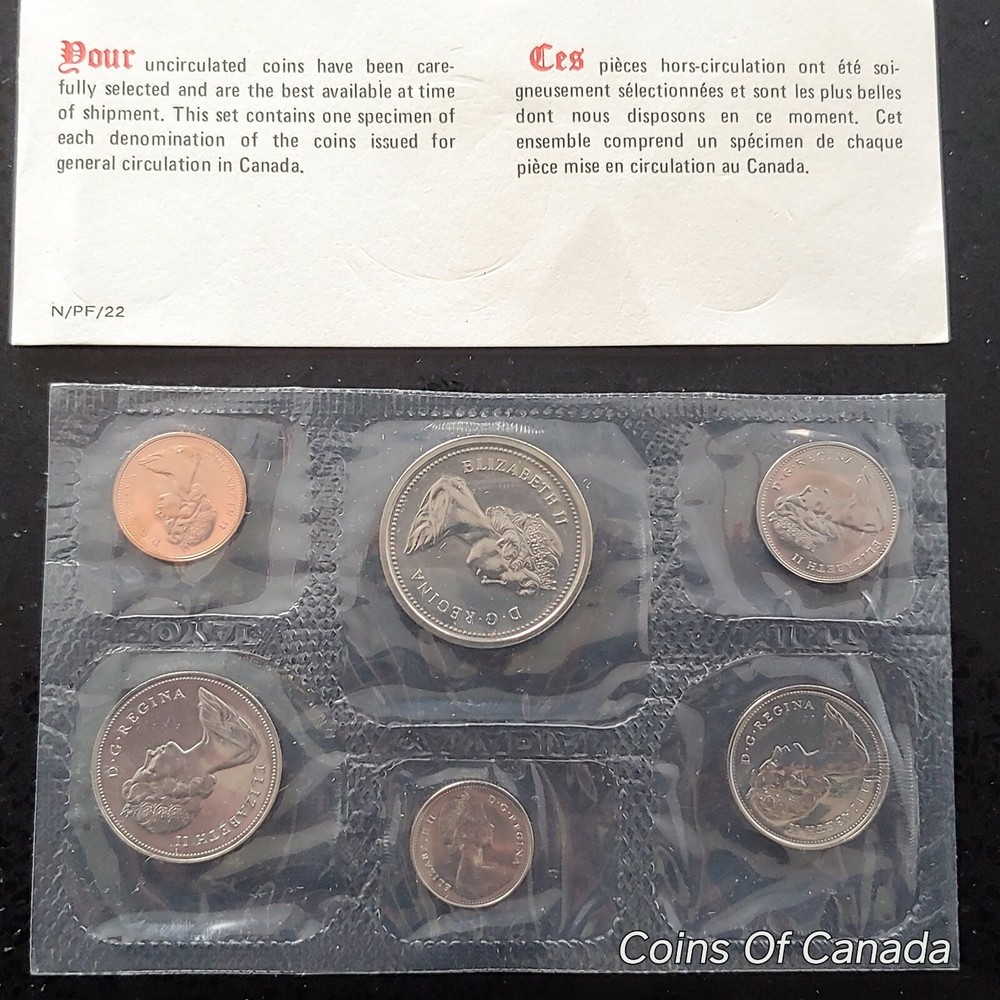 1975 Canada Prooflike 6 Coin Original Set Multiple Sets Available #coinsofcanada