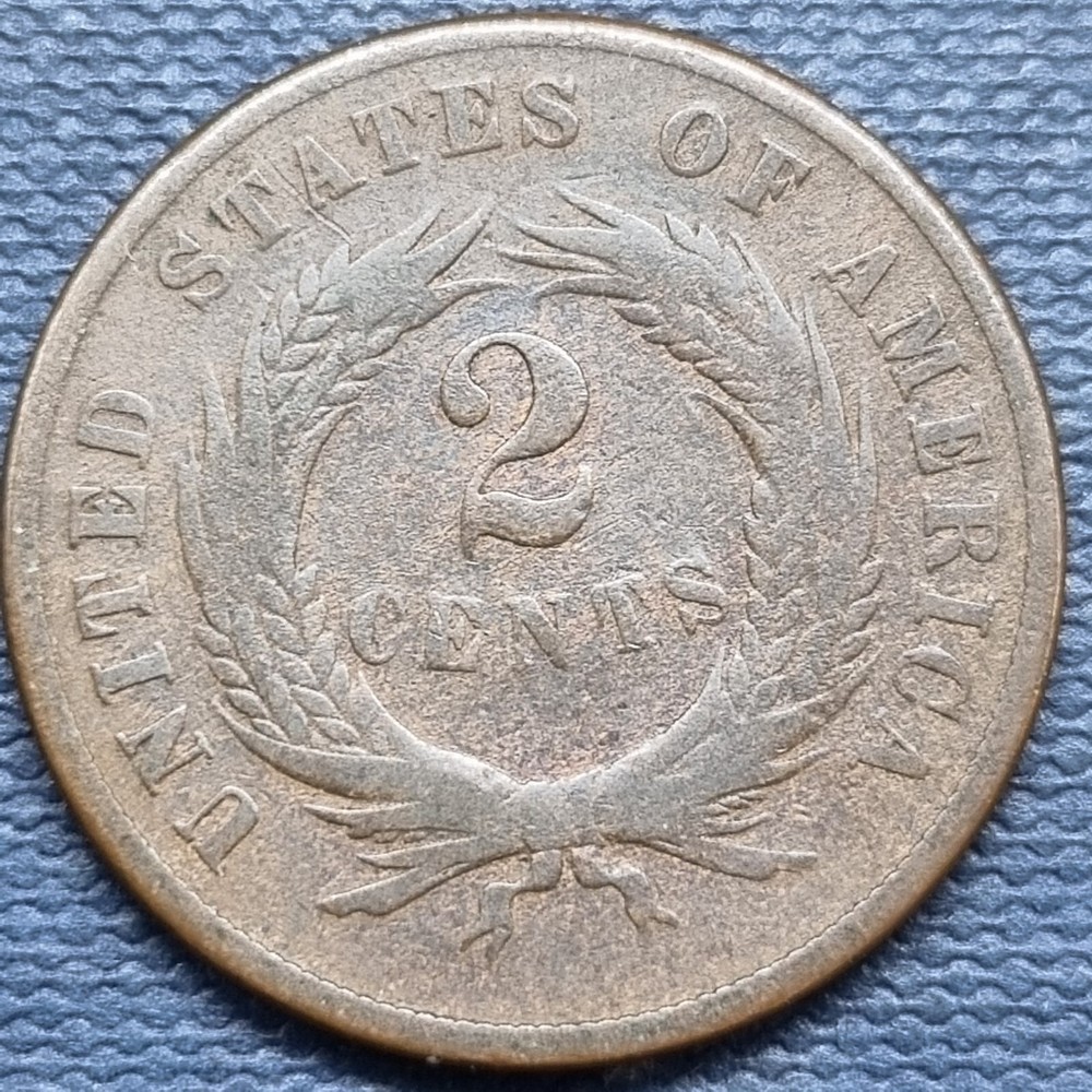1870 Two Cent Piece 2c Circulated #80237