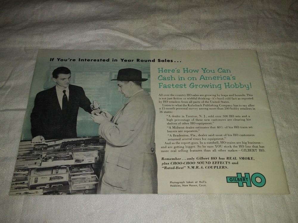1955 Gilbert "HO" Trains Catalog With Original Order Form