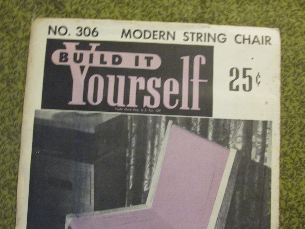Easi-Bild Build It Yourself PATTERN COMPLETE NO. Modern String Chair