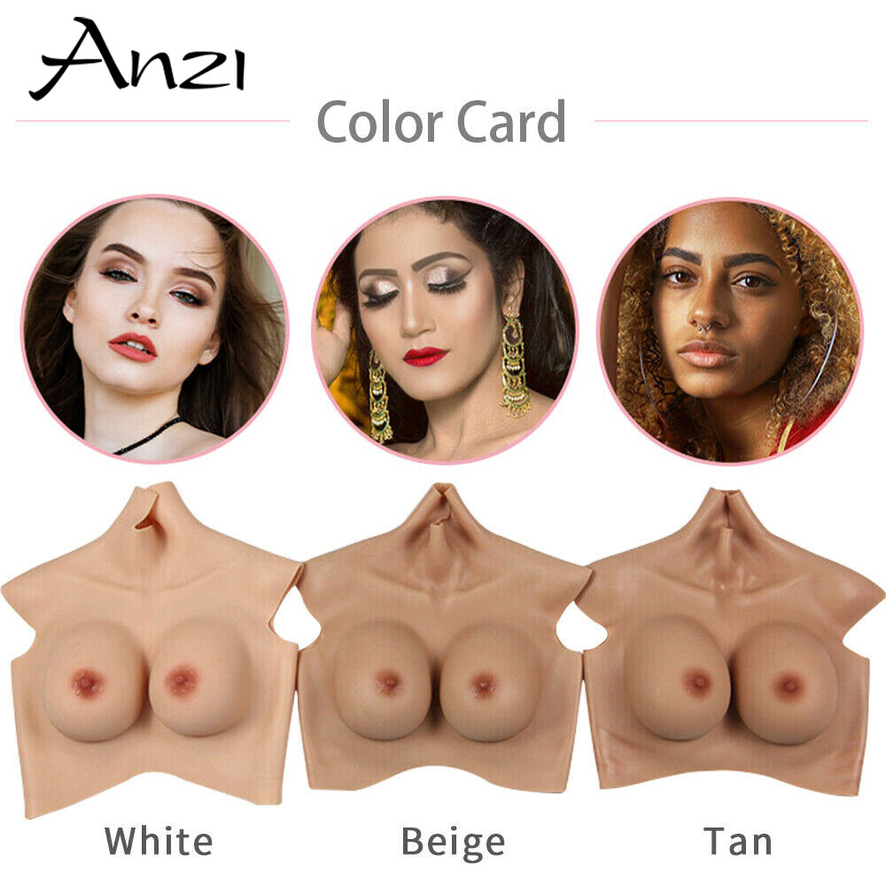 7th Generation Plus Large Size Half Bodysuit Silicone Breast Forms Crossdresser