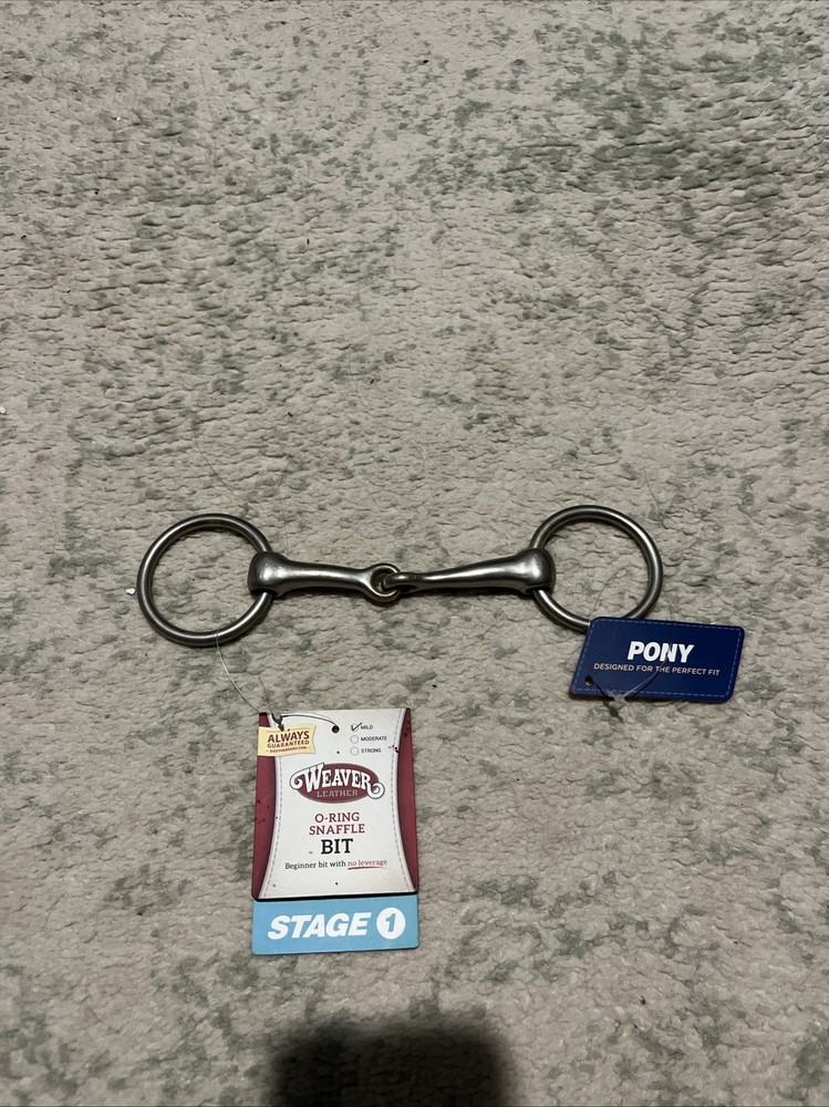 Weaver leather O-Ring snaffle Bit Stage 1 - 4-1/4” NWT