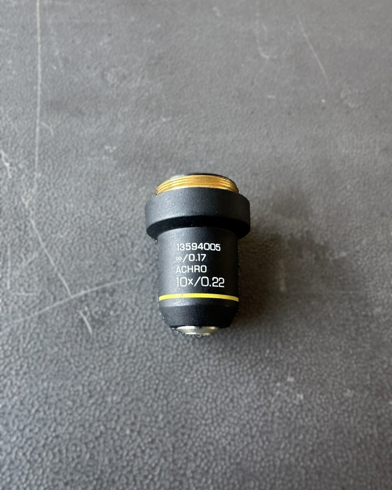 Leica Achro Microscope Objective Lens 10X/0.22, ∞/0.17