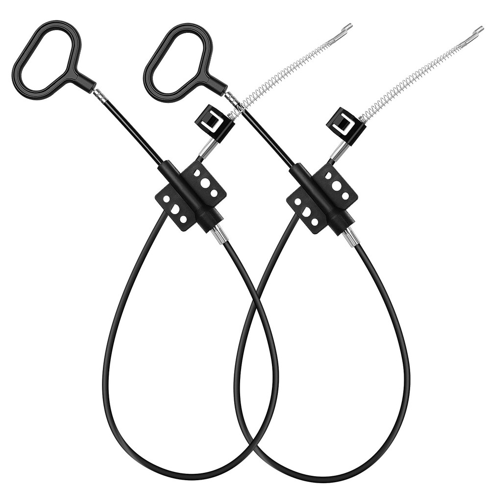 Sofa Recliner Cables 2 Pack D Ring S Tip Hook Exposed Cable Black Replacement