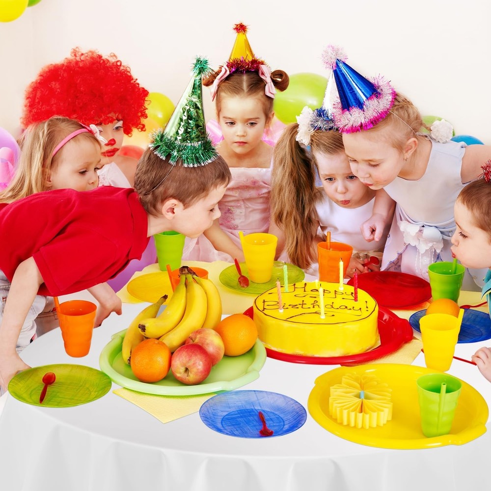 White 12 Pack Plastic Tablecloths 84" Disposable Round Table Cloth Plastic Ta...