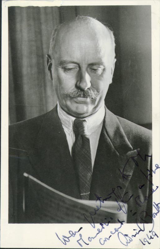 ADRIAN C. BOULT - PHOTOGRAPH SIGNED 1949