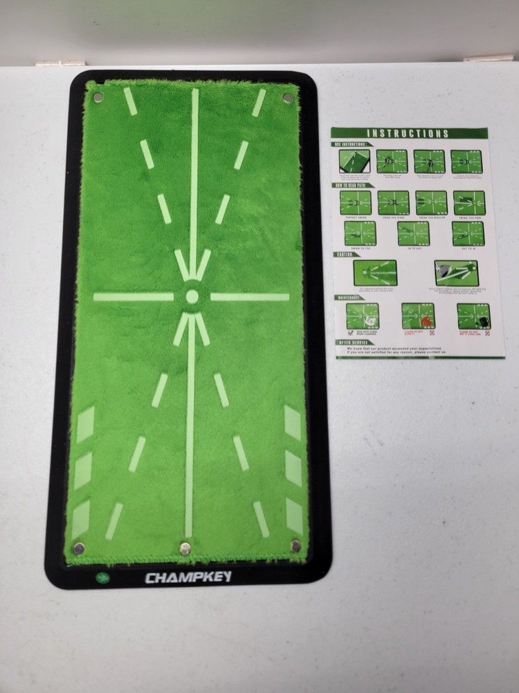 CHAMPKEY 8" X 17" Premium Impact Golf Mat Upgraded Version | Path Feedback Golf