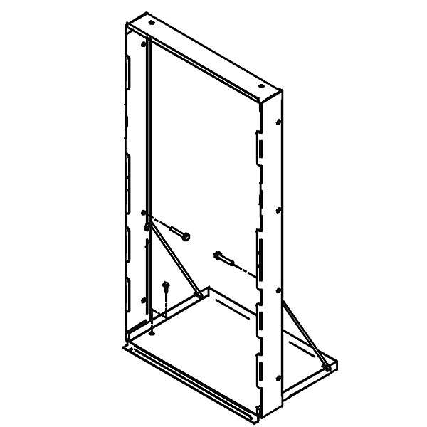Elkay MFWS100 - Mounting Frame for Single-station In-wall Refrig. Bottle Station