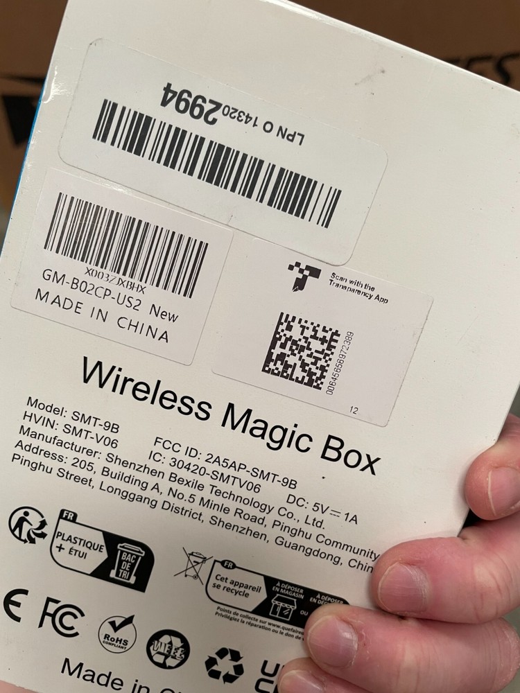 Wireless Magic Box GMB02CP-US2 Car Media Box