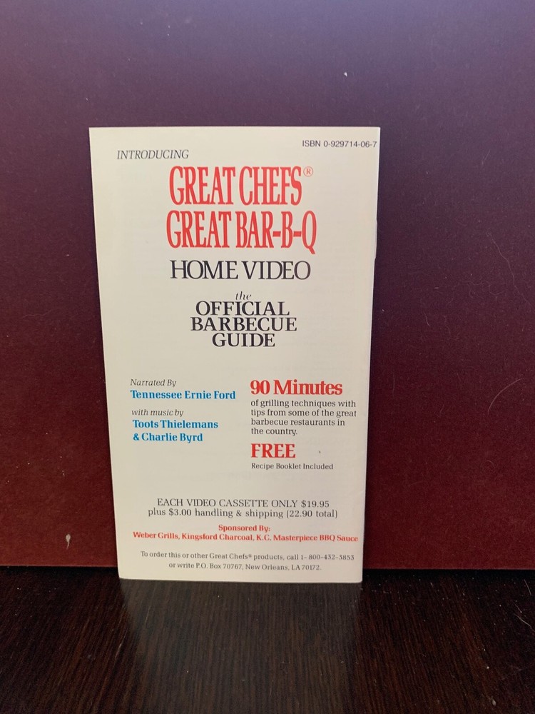 Great Chefs Great BBQ Official BBQ Guide, (PB), 1989