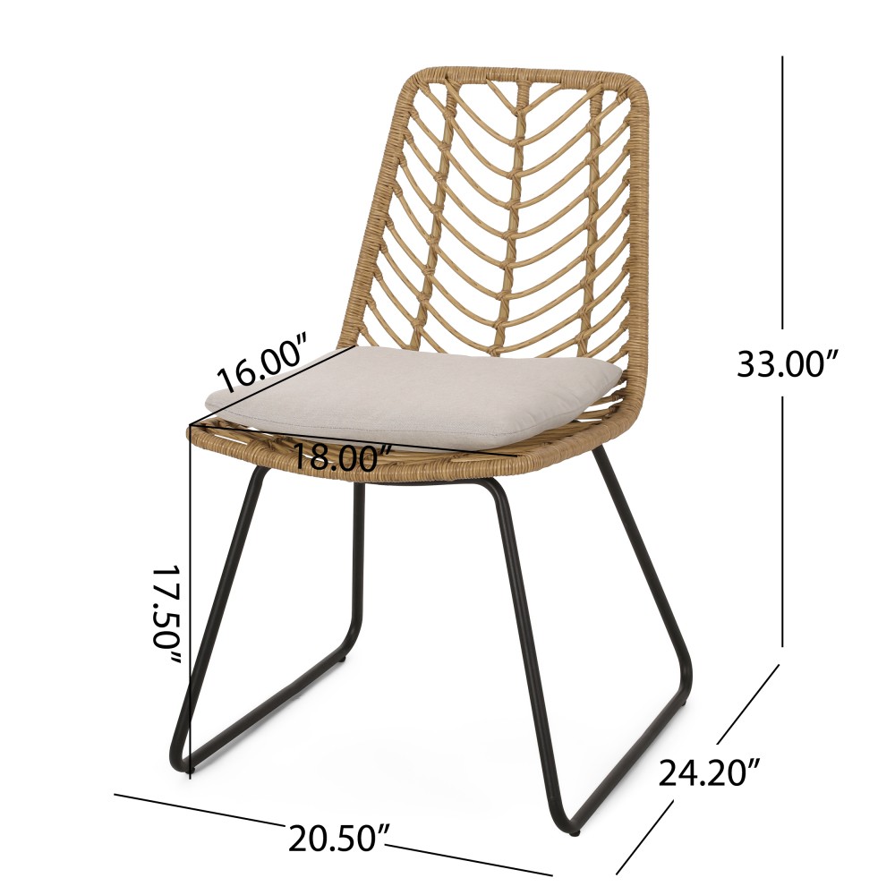 Deja Chair 2pcs W 2 Cushions