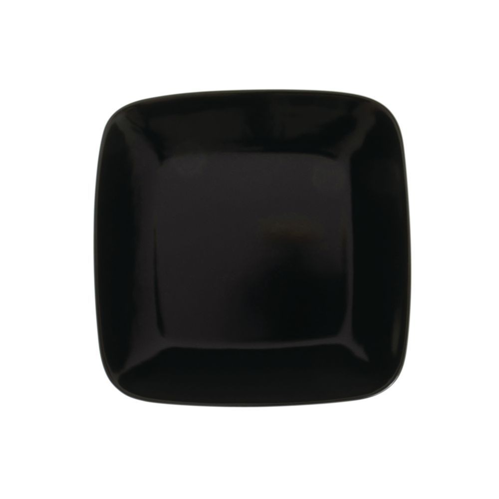 Elite Global Solutions Radius 8-1/4" Black Square Plate