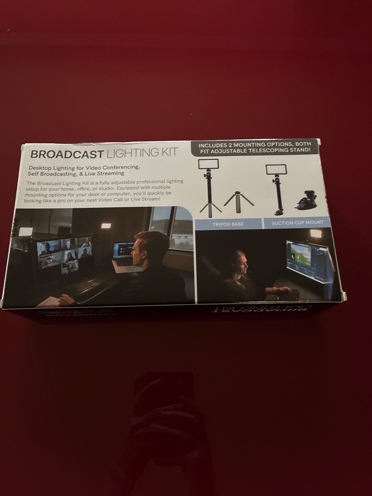 Lume Cube LC-BLK Broadcast Desktop Lighting Kit Professional Light for Streaming