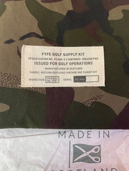 Fyfe Golf - Ltd. Edition 'The Drop Zone' P200 Waxed Camo Drawstring Pouch