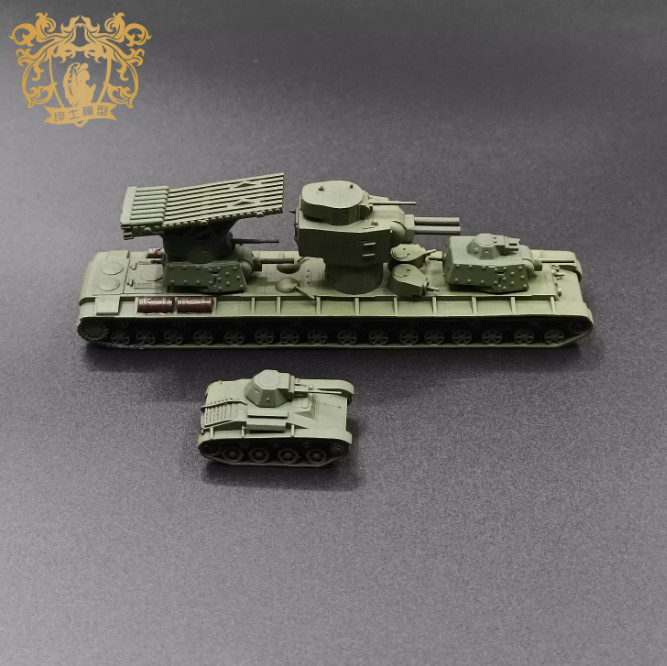 3D Printed Model 1/144 Soviet Kv-6 Super Heavy Tank Finished Model--