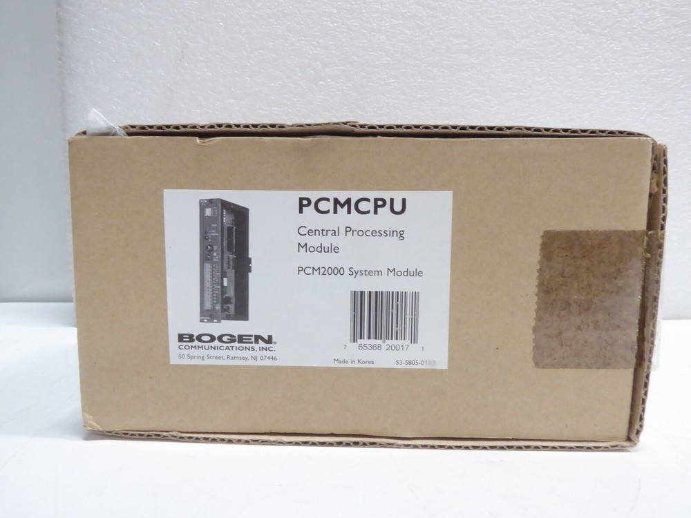 BOGEN PCMCPU CENTRAL PROCESSING MODULE  NIB NOS