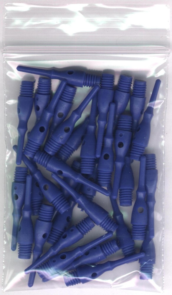 33 BLUE Dart Master Soft Tip Points: 1 inch length: For Soft Tip Darters