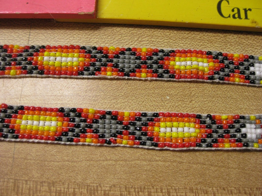Beaded Strips Bead Work Craft Non Native Sew On 1/2 " X 24" Plus