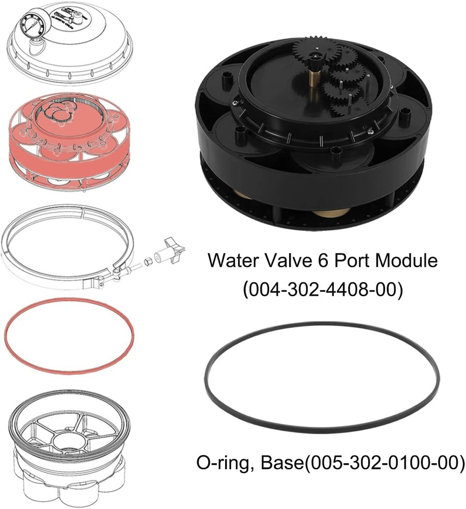 004302440800 6-Port Module Water Valve Replace for Paramount