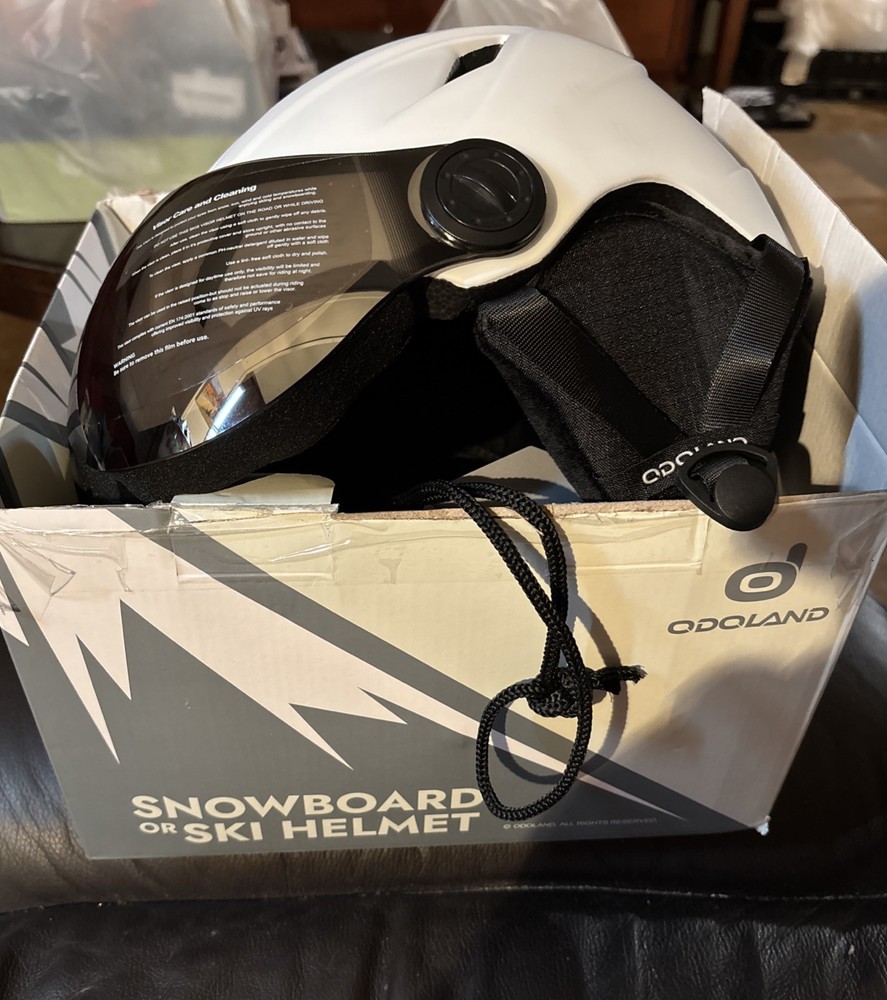 ODOLAND Ski  Snowboarding Helmet and Goggle Set Graphite Large NEW
