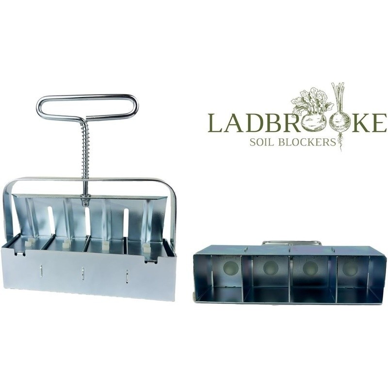 Mini 4 Soil Blocker Maker 2 Inch Seed Blocks Eco Friendly Gardening Tools