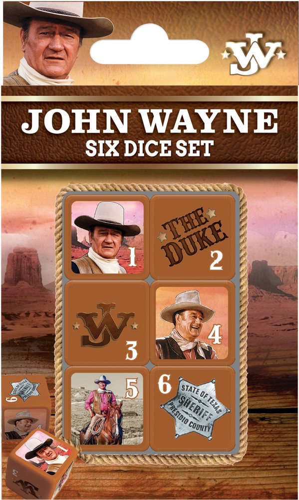 MasterPieces - John Wayne - Officially Licensed D6 Dice Set - 19mm