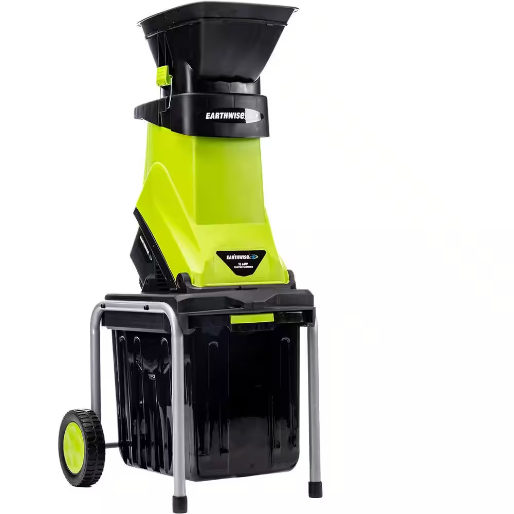 1.25 In. 15 Amp Electric Corded Chipper Shredder