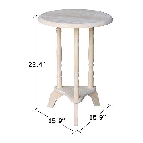 International Concepts Round Plant Table, Unfinished