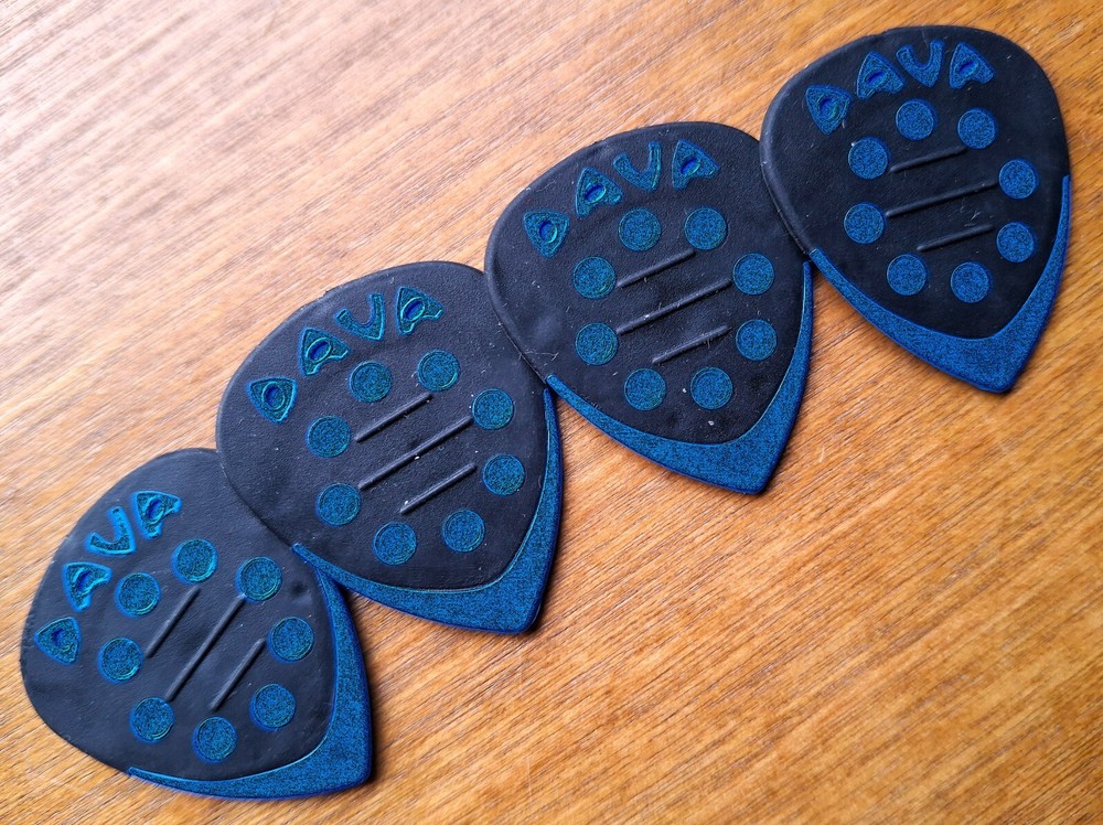 DAVA Control Guitar PICKS (Reg size) 4 PACK - Delrin