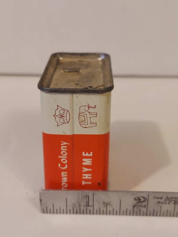 Crown Colony Brand 1960 Thyme Spice Tin