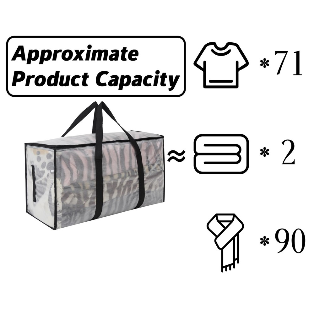 10 Pack Heavy Duty 93L (24.5 Gallon) Stackable Plastic Storage Bins with Lids, C