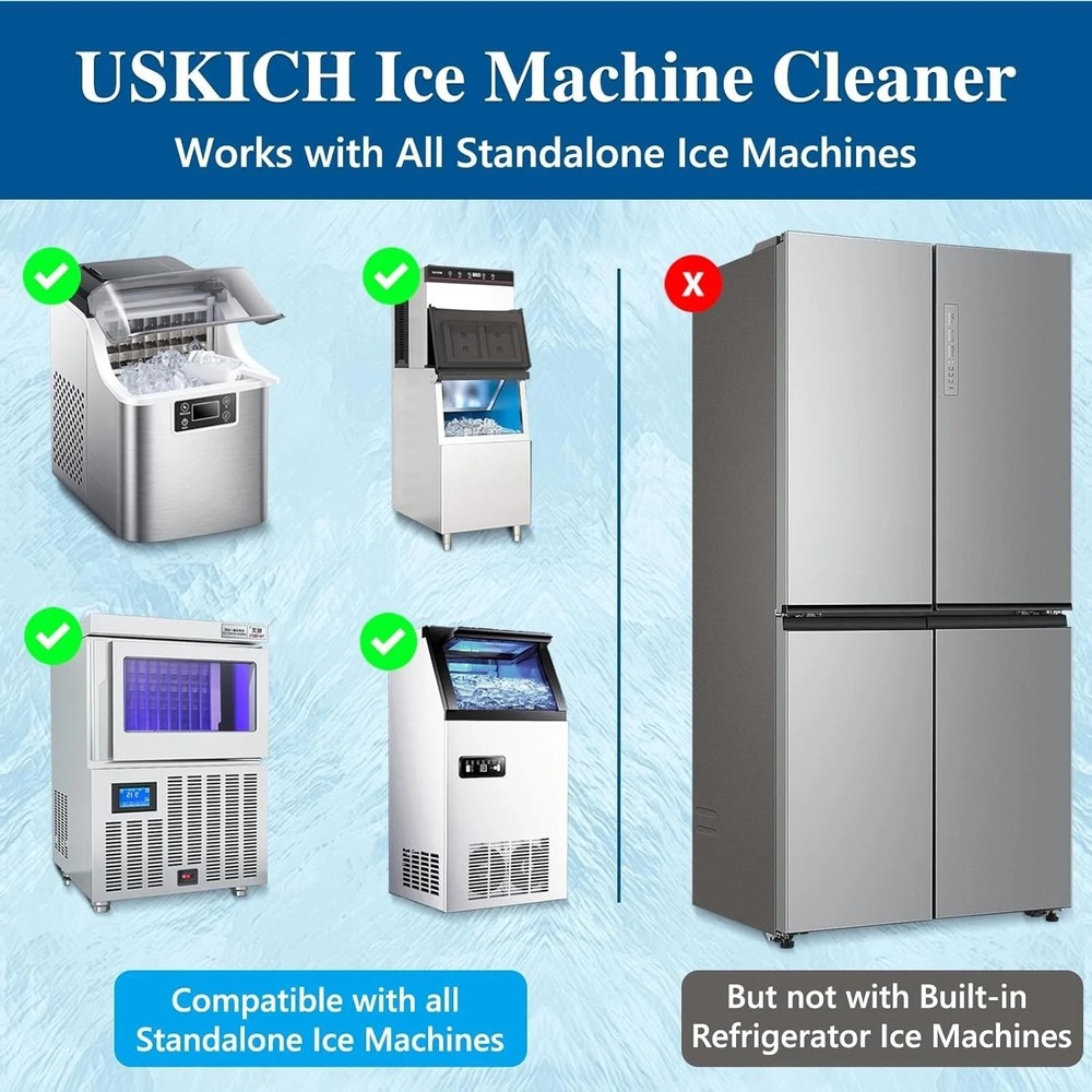 2 PACK Ice Machine Cleaner Descaler Tablets-36Pack Ice Maker Cleaner Compatible