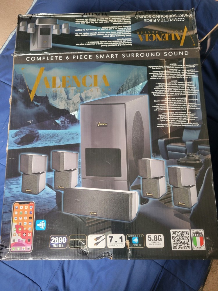 VALENCIA Home Theater 1 Speaker is Missing working used