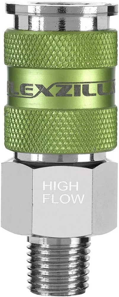 Flexzilla Pro High Flow Coupler, 1/4" Body, 1/4" MNPT - A53426FZ