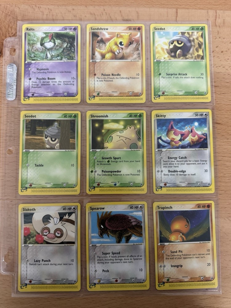 NM Pokémon TCG Complete EX Sandstorm Common Set E-Readers Psyduck Eevee Pikachu