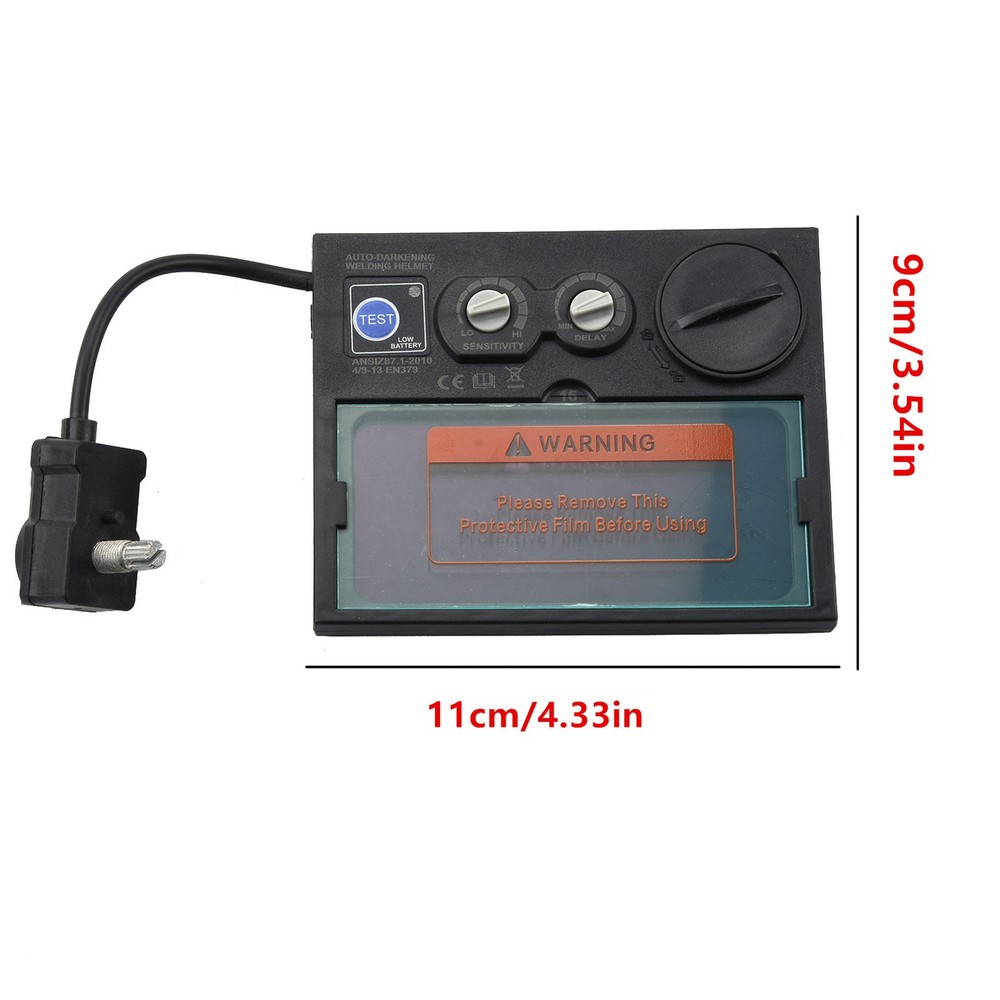 Solar Automatic On/Off Darkening Welding Helmet Len Filter + Protortion Sheet B