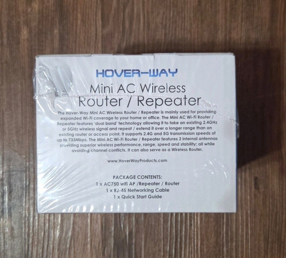 HOVER WAY AC750 MINI AC WIRELESS ROUTER/REPEATER