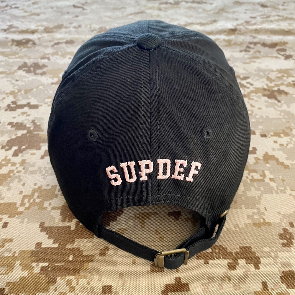 Superior Defense SupDef Light Pink Black Dad Hat