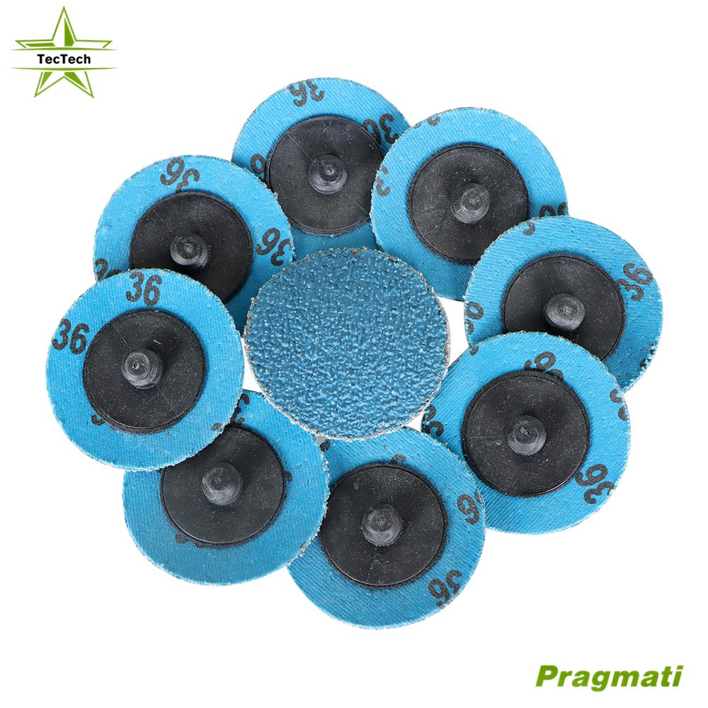 50Pack 36 Grit 2" Die Grinder Sanding Grinding Disc Quick Change