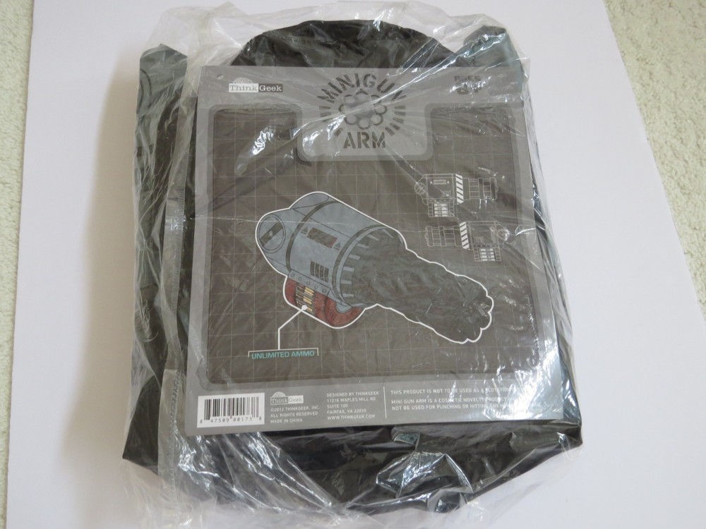 THINKGEEK  Inflatable Minigun ARM  ! Tested