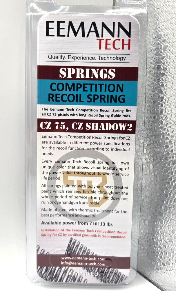 Eemann Tech Competition Recoil Spring for CZ 75 / CZ Shadow 2 / ET-131179