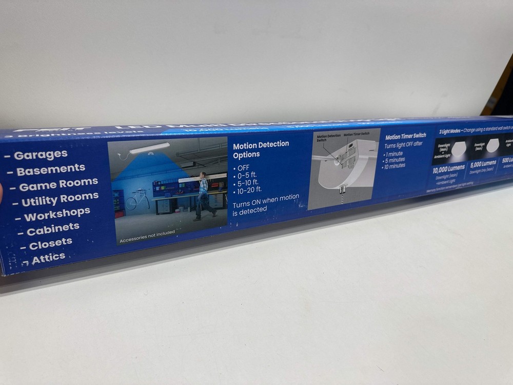 Feit 10,000 Lumen Multi-Directional Shop Light Motion Detection