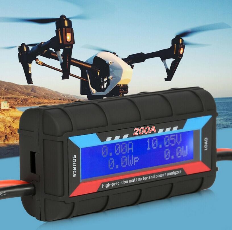 200A High Precision RC Watt Power Analyzer Battery Voltage Amp Meter LCD