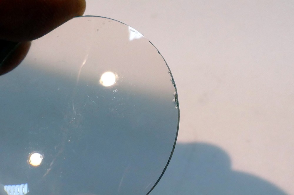 CONVEX OPTICS MICROSCOPE lens 45mm OD 6.8mm thick